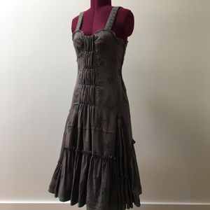 Tocca Floral Ruffled Dress